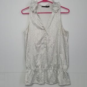 The Limited White Circles Top